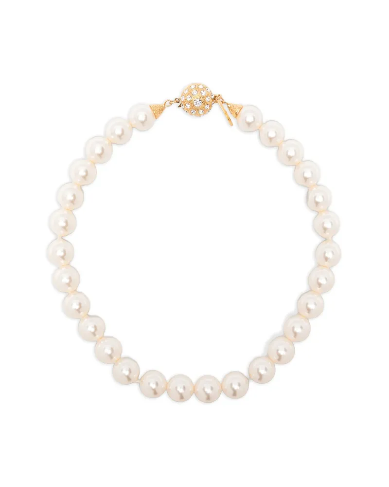 Alessandra Rich Logo-engraved Necklace Neutrals
