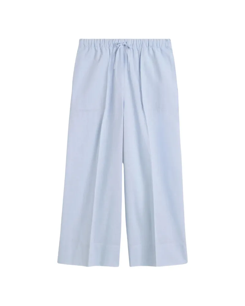 Totême Drawstring Palazzo Pants Blue