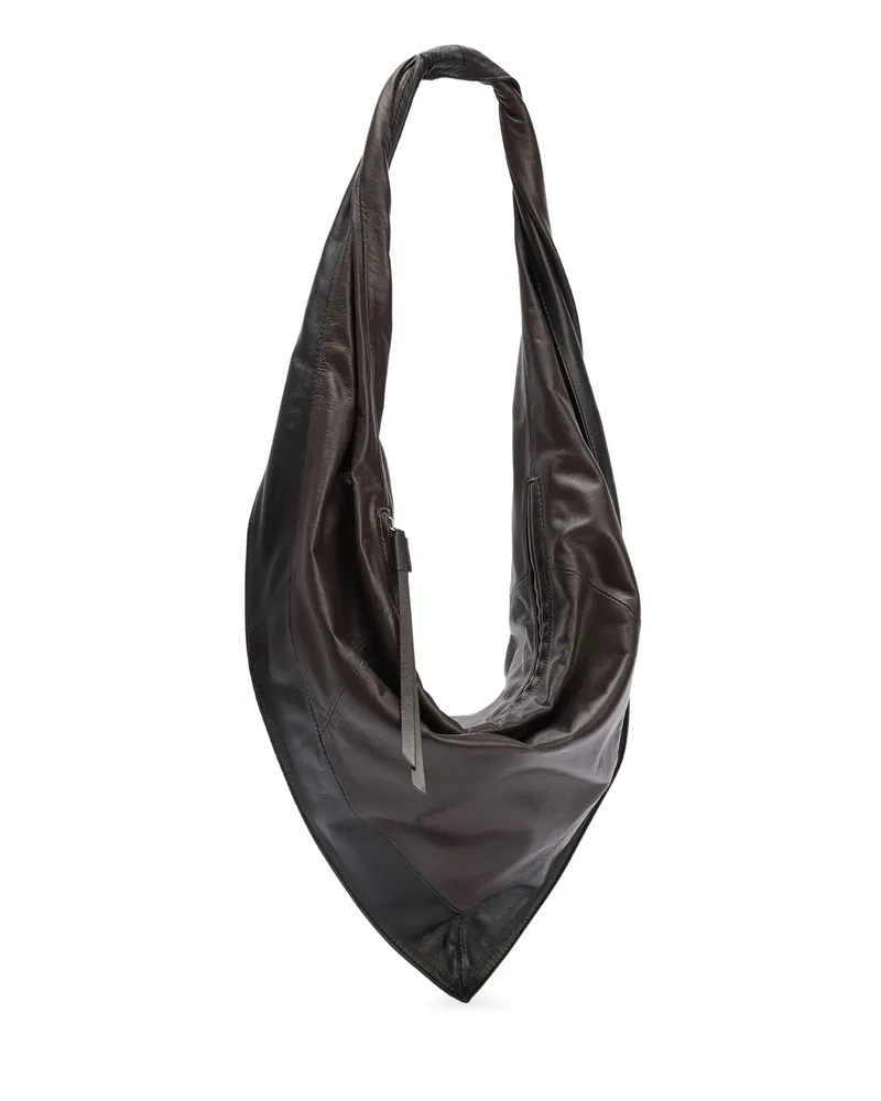 Christophe Lemaire Scarf Twisted-strap Shoulder Bag Black