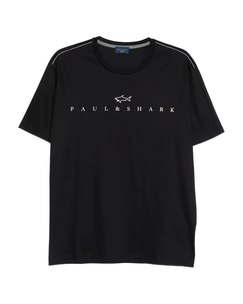 Paul & Shark Logo-print T-shirt Black