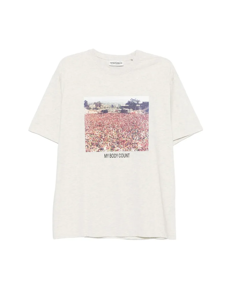 Carne Bollente Graphic-print T-shirt Grey