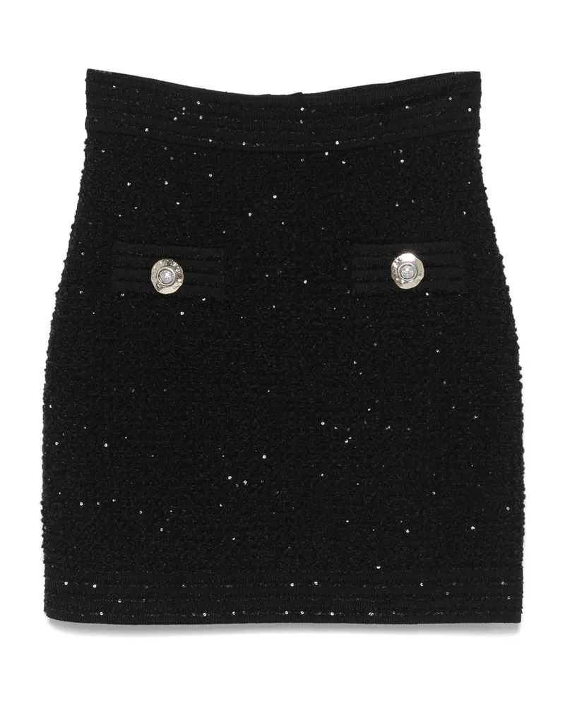 Balmain High-waisted Skirt Black
