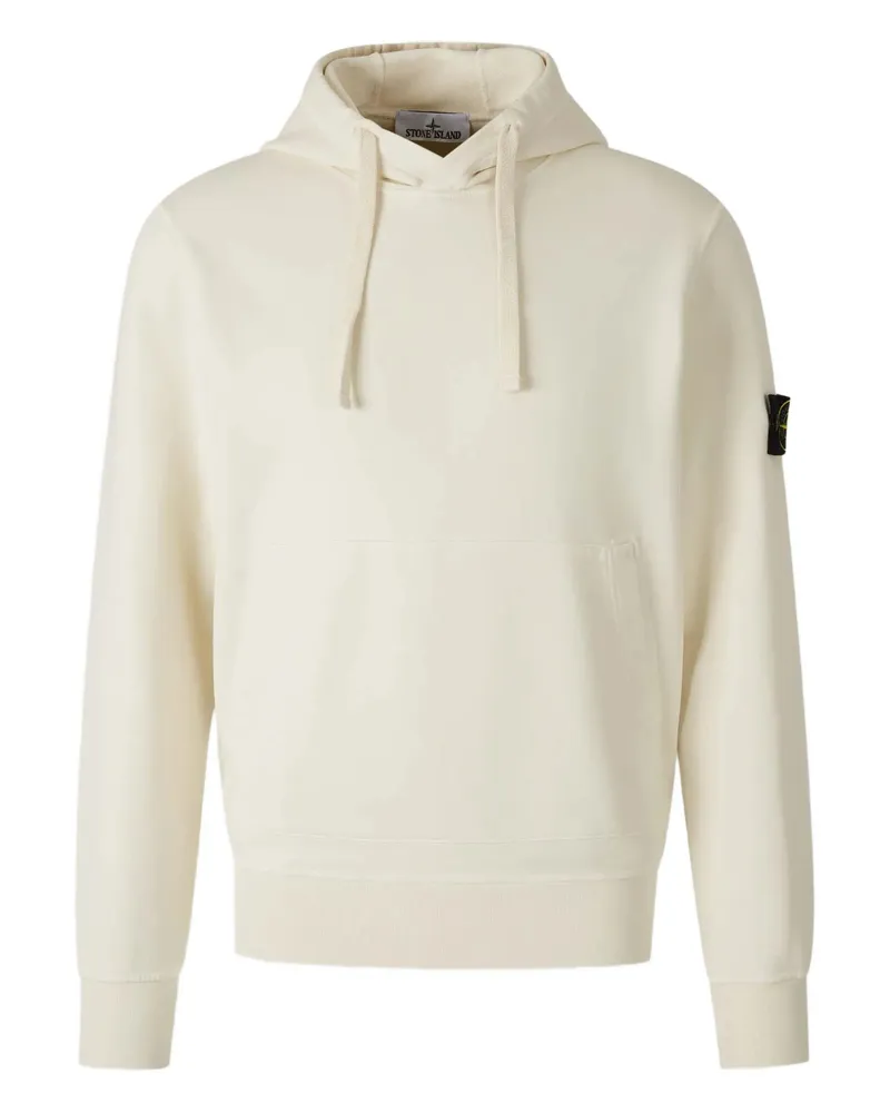 Stone Island Logo-patch Hoodie Neutrals