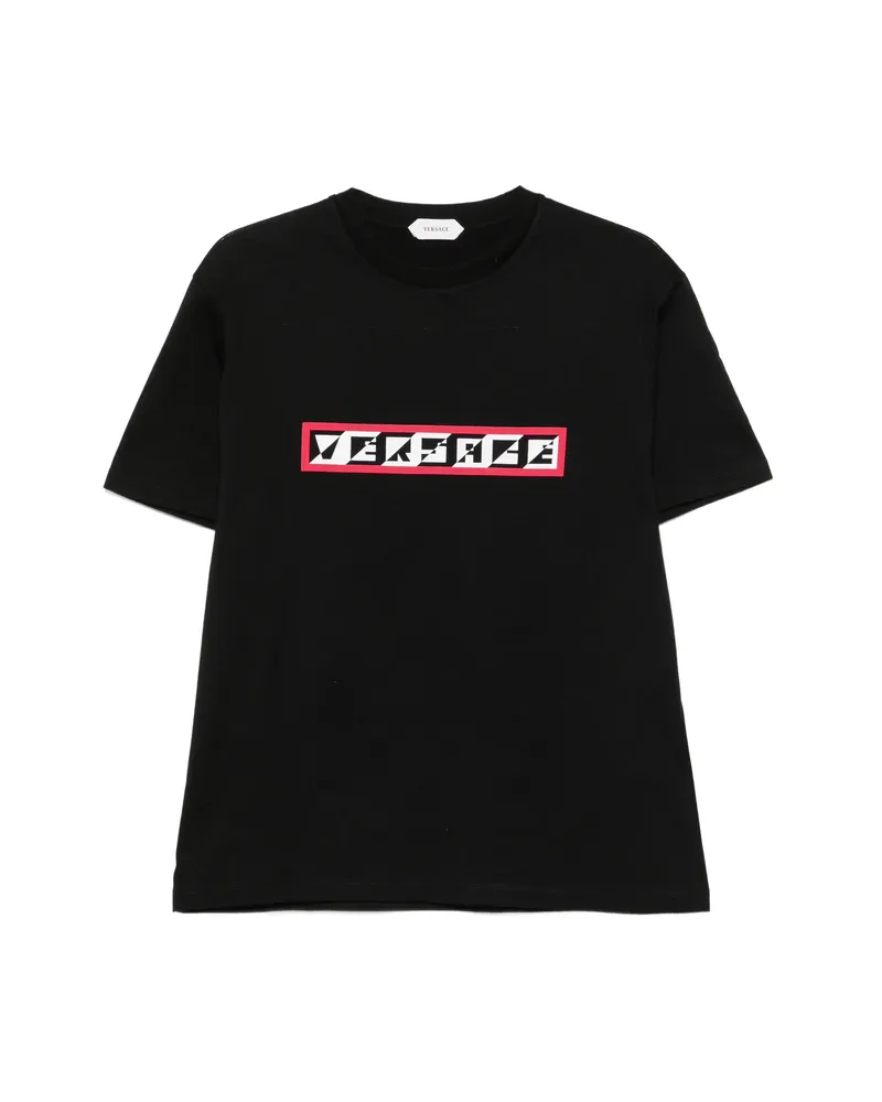 Versace Logo-print T-shirt Black