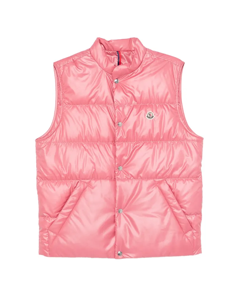 Moncler Restigo Quilted Buttoned Gilet Pink