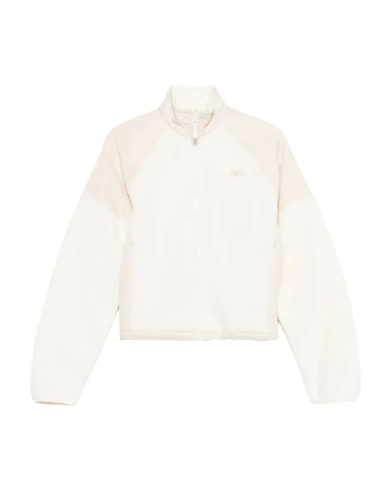 New Balance Panelled Zip Jacket White