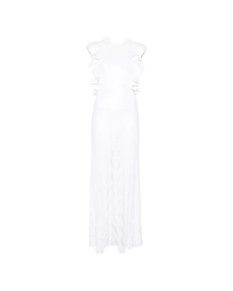 Antonino Valenti Guinea Ruffled Maxi Dress White