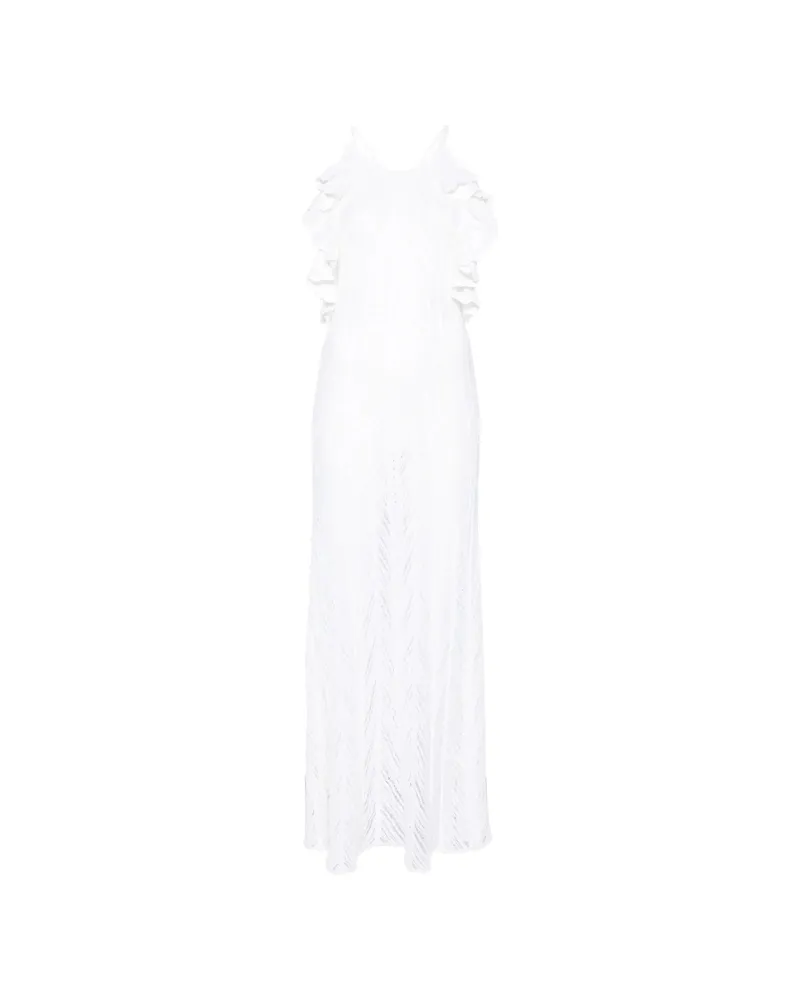 Antonino Valenti Guinea Ruffled Maxi Dress White
