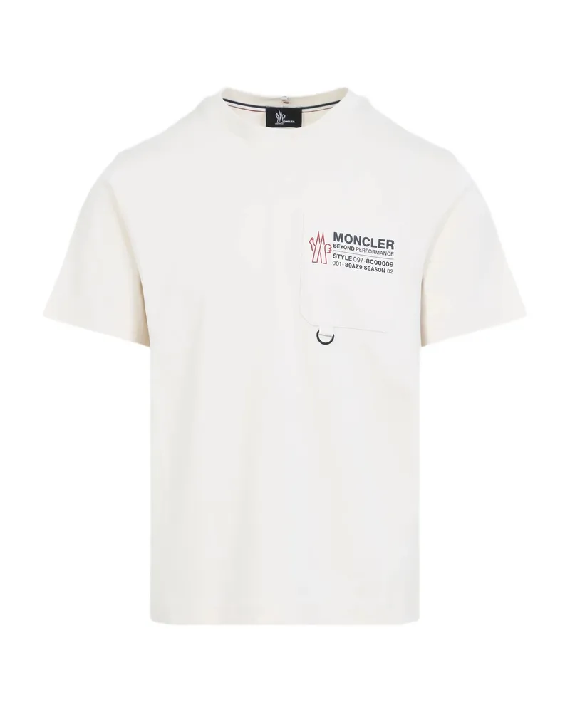Moncler Graphic Pocketed T-shirt White