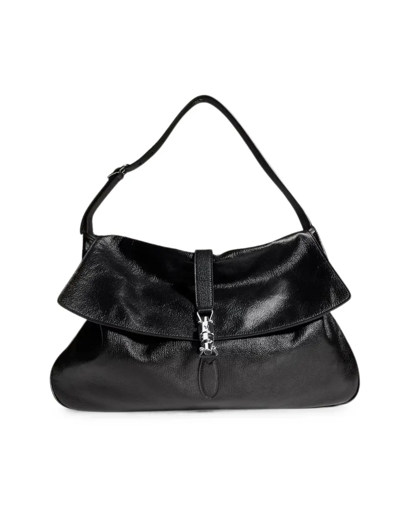 Gucci Jackie Flap Large Crossbody Bag Black