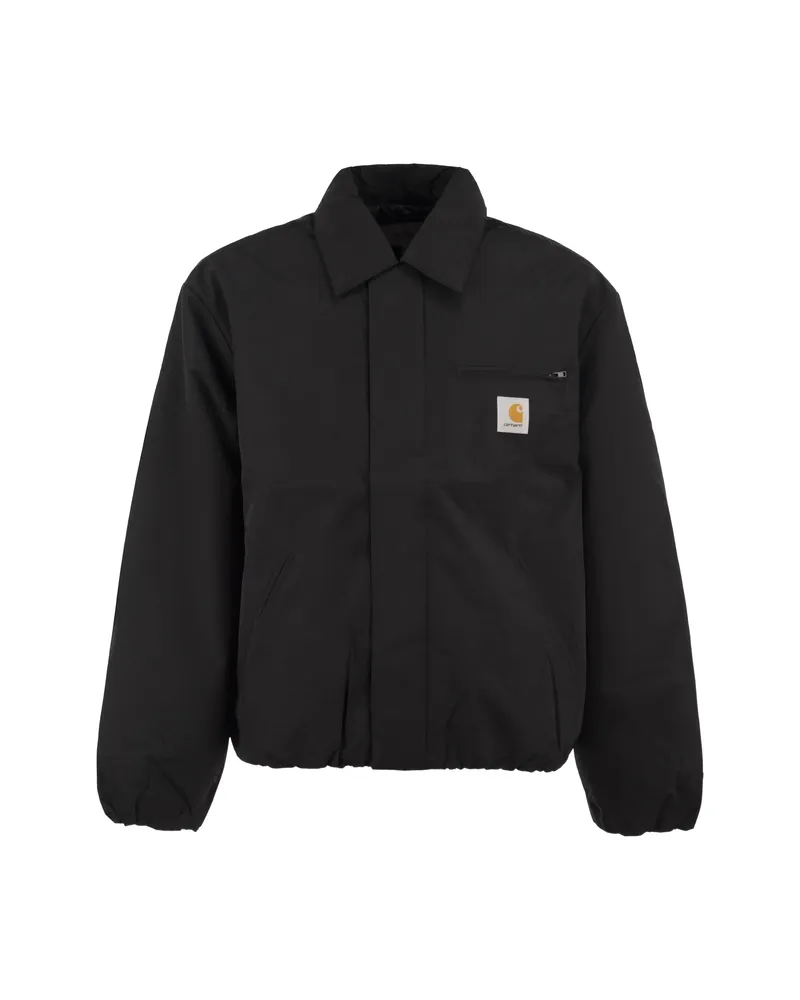Carhartt WIP Stanwood Padded Logo-patch Jacket Black