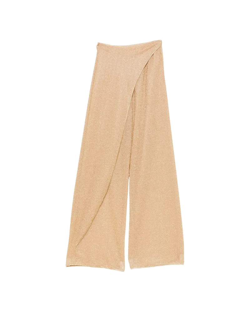Oséree Lumiére Beads Pareo Trousers Gold