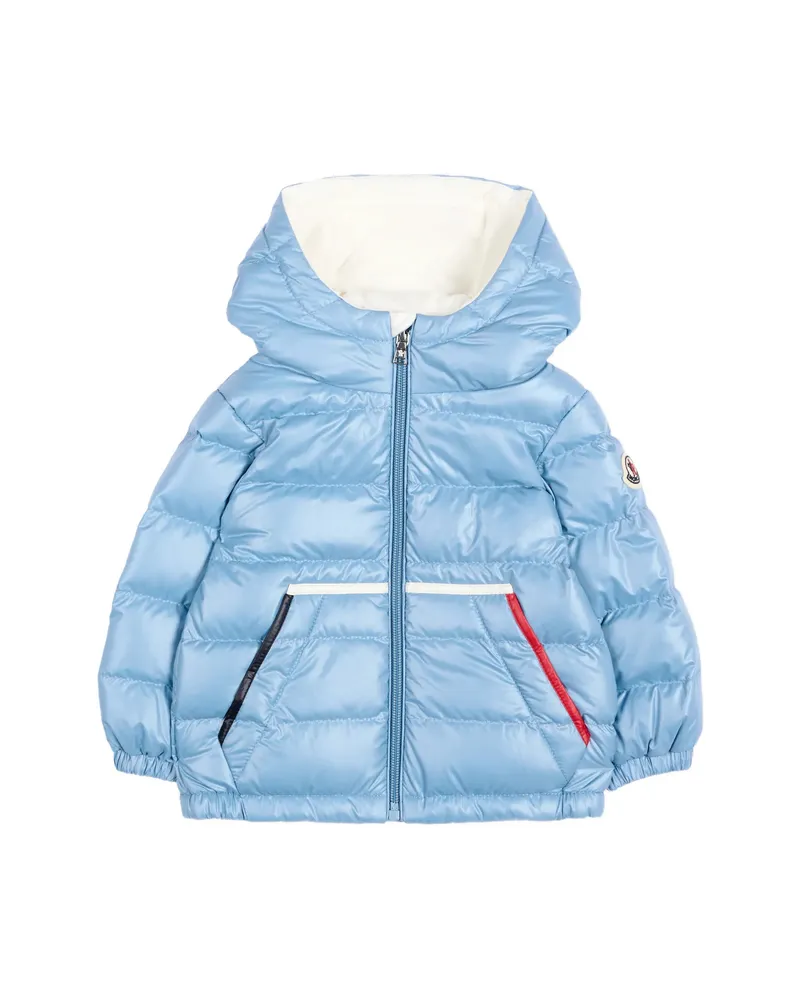 Moncler Icarus Hooded Quilted Jacket Blue