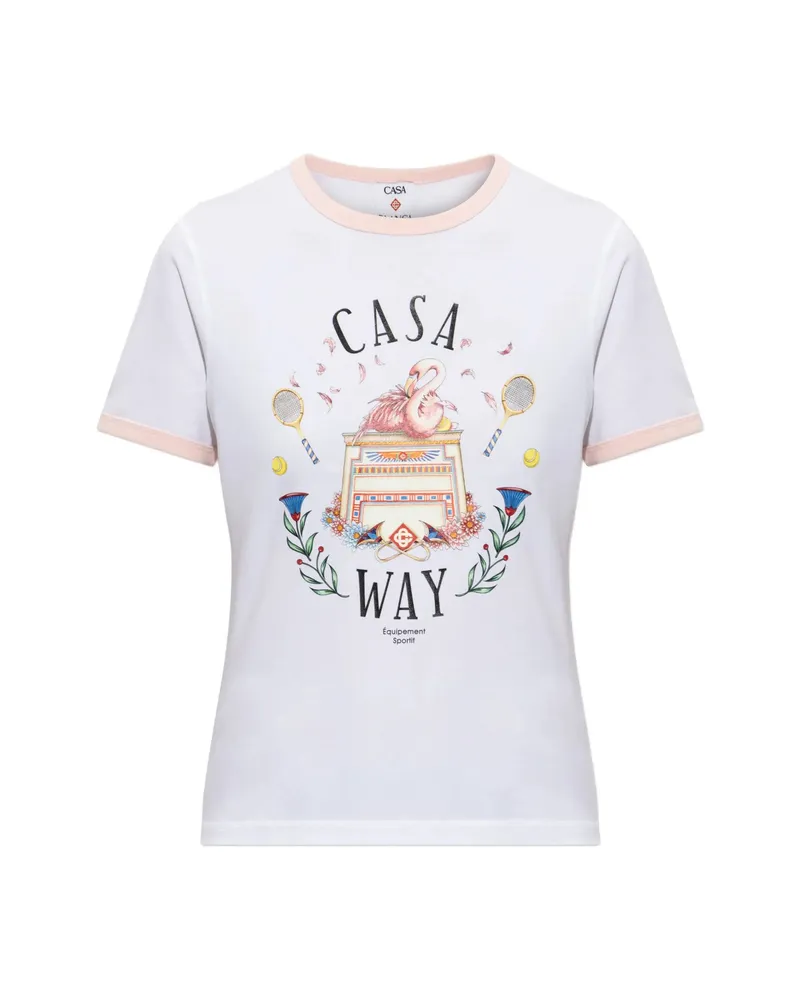 Casablanca Paris Casa Way Graphic-print T-shirt White