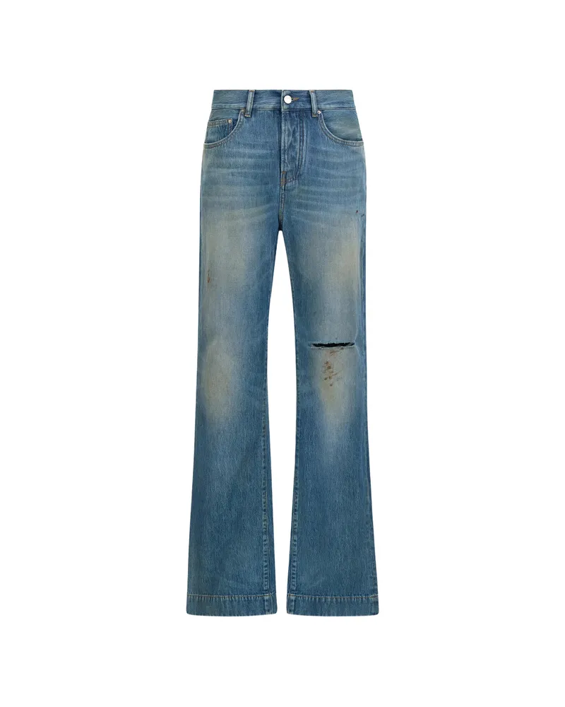 Amiri Slash Bootcut Jeans Blue
