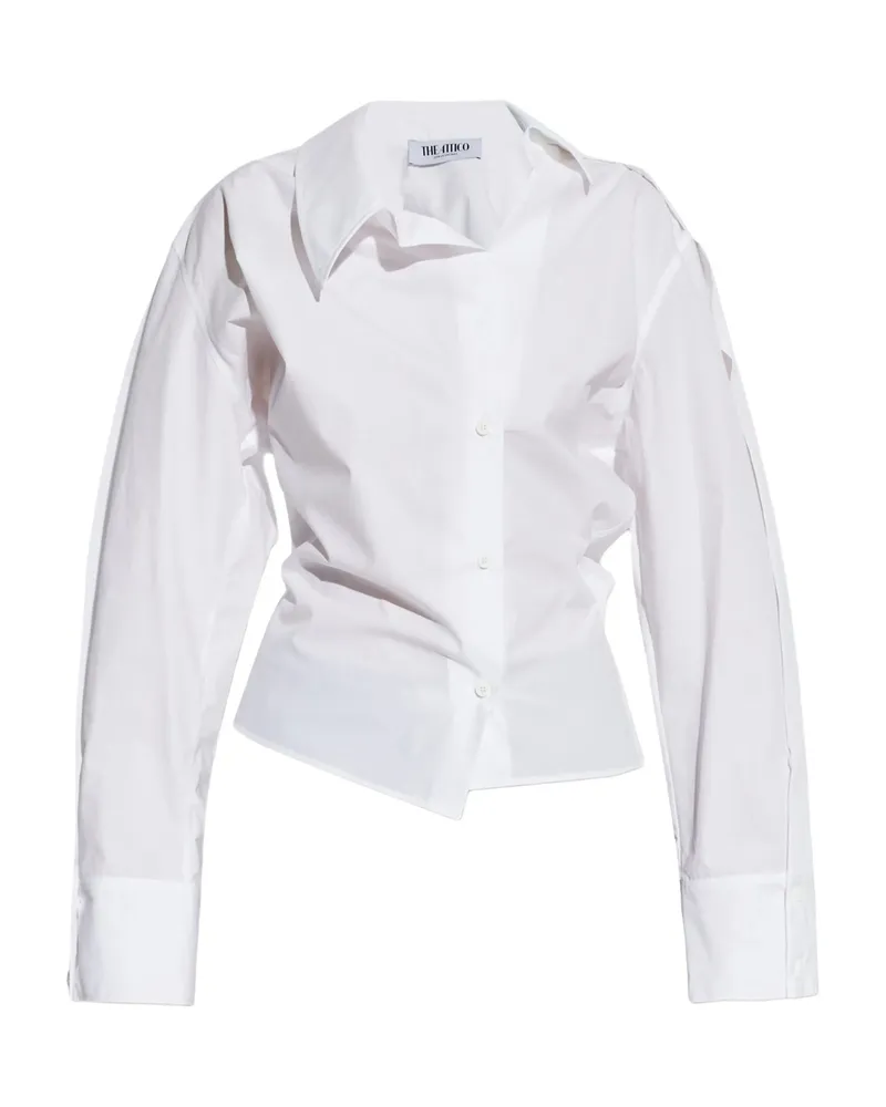 ATTICO Buttoned Long-sleeve Top White