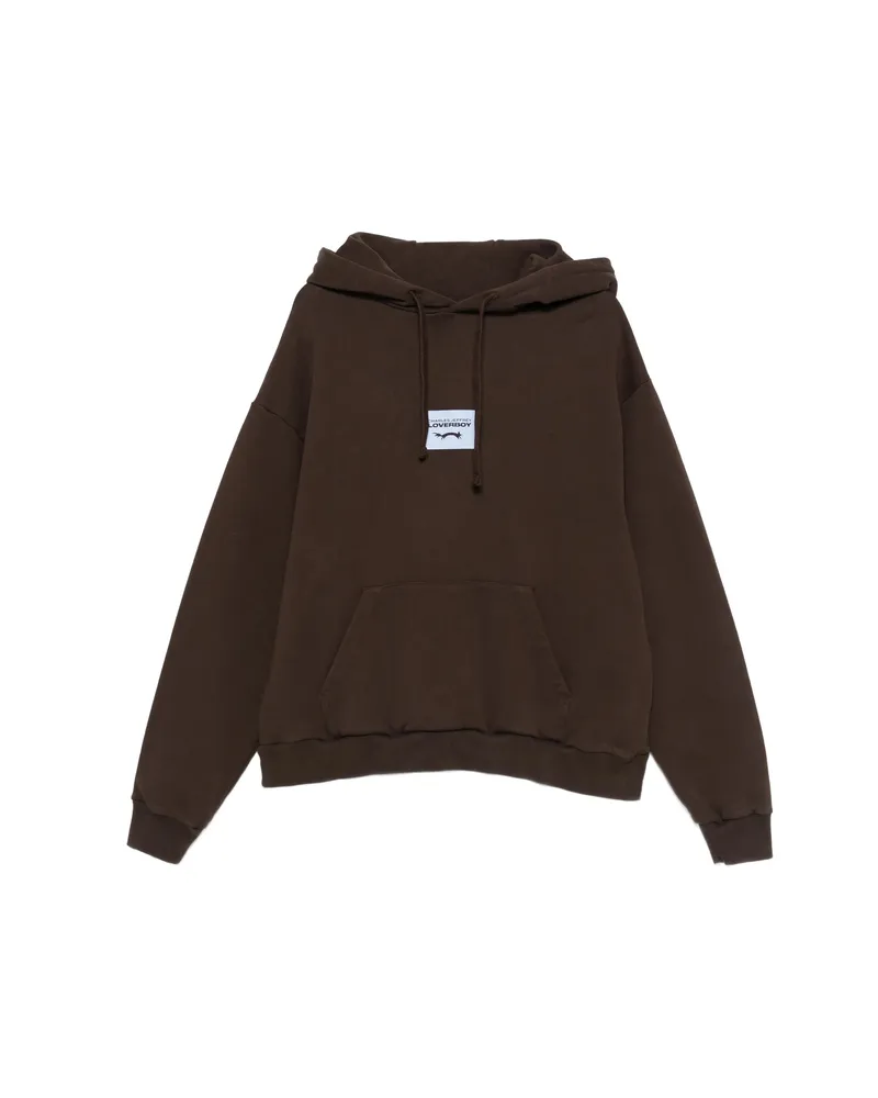 Charles Jeffrey Loverboy Rabbit-ear Hoodie Brown