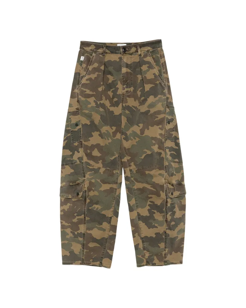 Citizens of humanity Flight Camouflage-print Straight Trousers Green