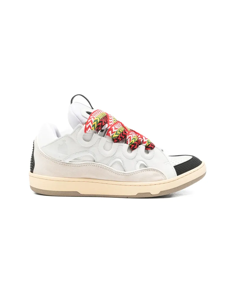 Lanvin Curb Sneakers White