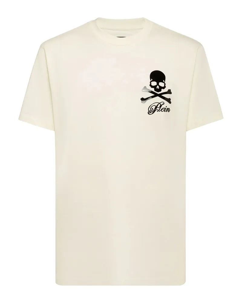 Philipp Plein Skull Bones-print T-shirt Neutrals