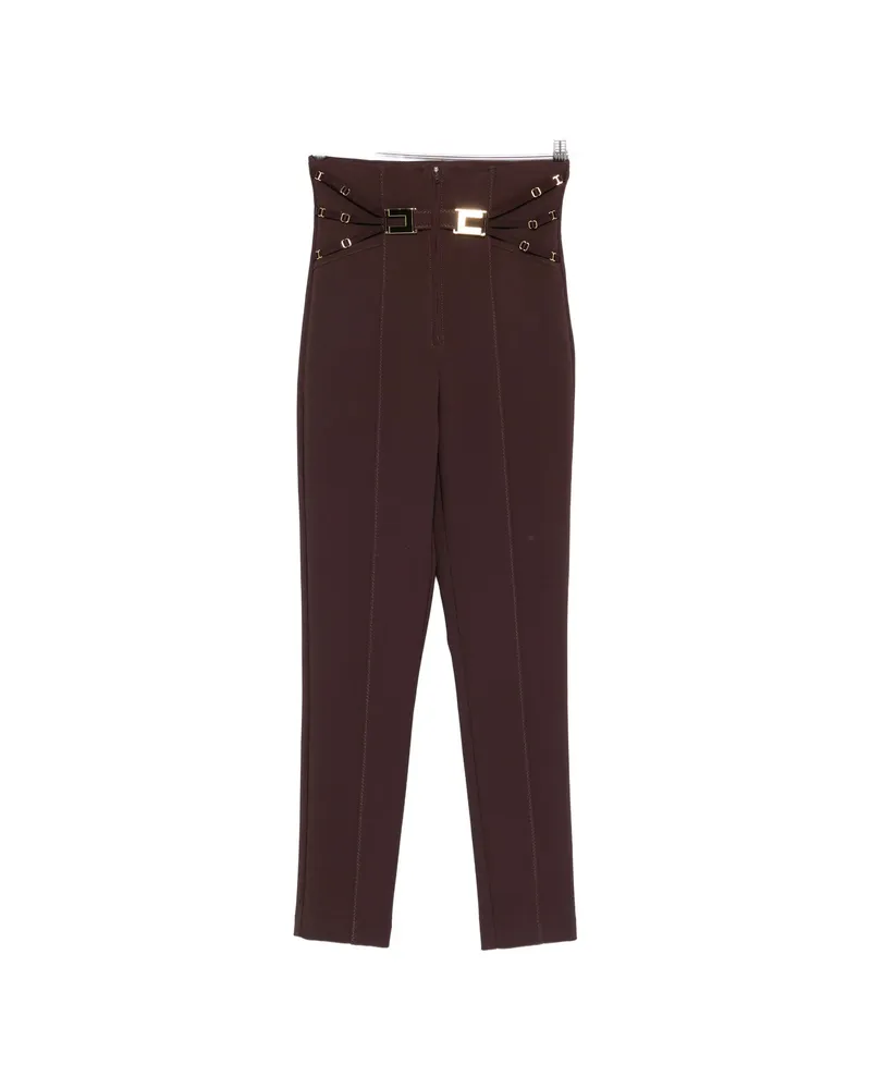 Elisabetta Franchi Trousers Brown