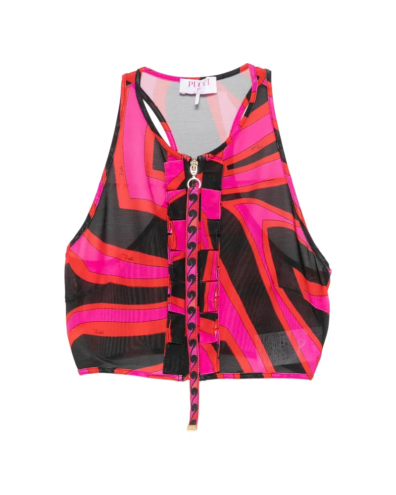Emilio Pucci Zip-up Top Pink