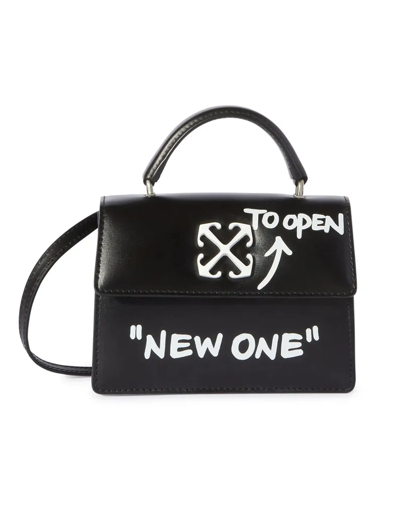 OFF-WHITE Jitney Baby Quote Tote Bag Black