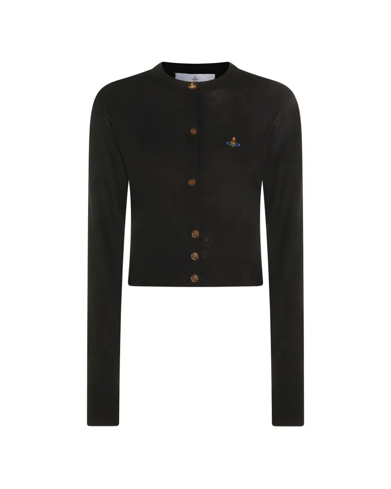 Vivienne Westwood Orb-embroidered Cardigan Black