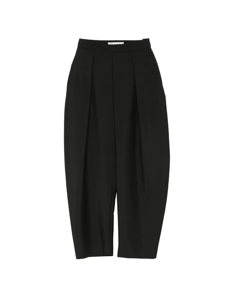 Róhe Pleated Wide-leg Trousers Black