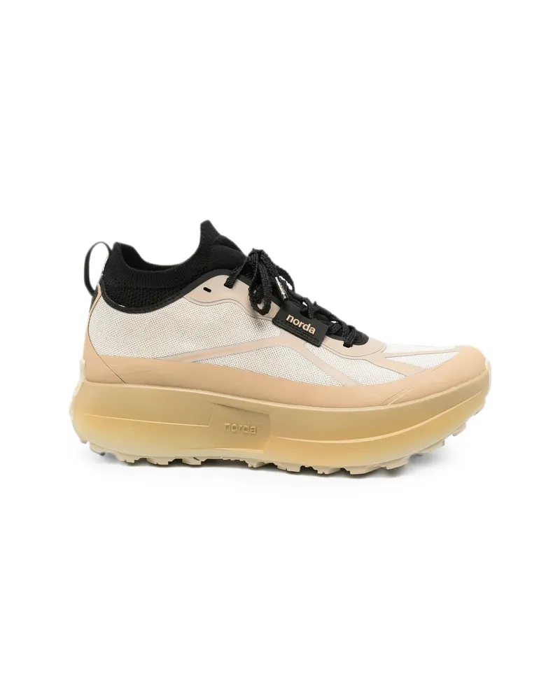 Norda Panelled Lace-up Sneakers Neutrals
