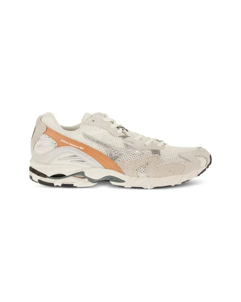 Mizuno Wave Rider 10 Mesh-panels Sneakers Neutrals