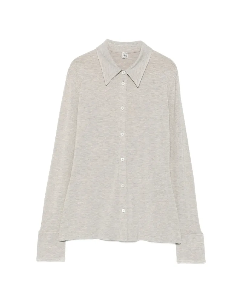 Totême Fitted Jersey Shirt Grey
