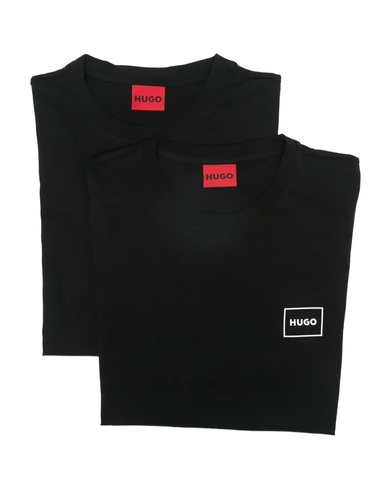 HUGO BOSS Logo T-shirt (set Of Two Black