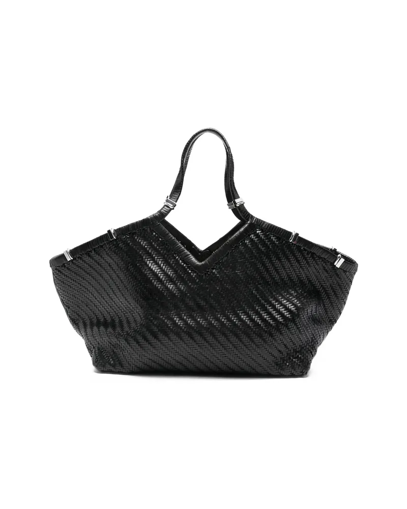 Benedetta Bruzziches Woven Tote Bag Black