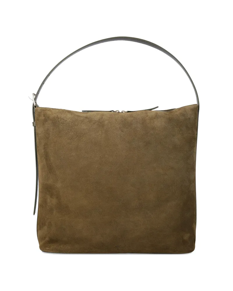 A.P.C. A. p.c. Maxi Vera Tote Bag Brown