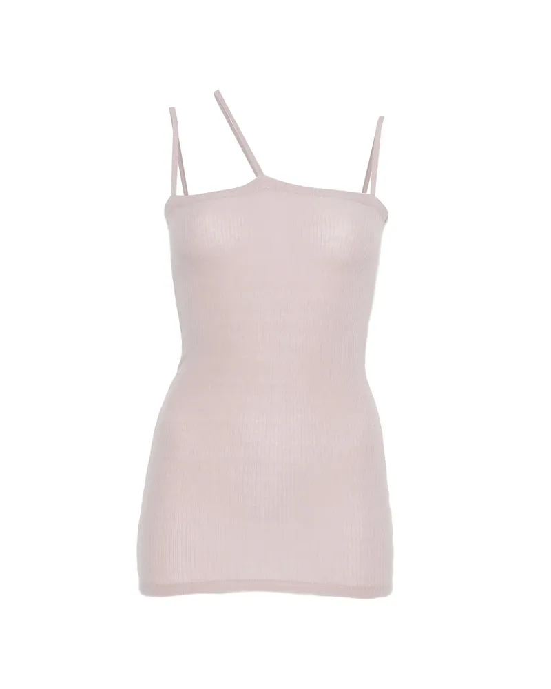 Baserange Asymmetric-strap Top Purple