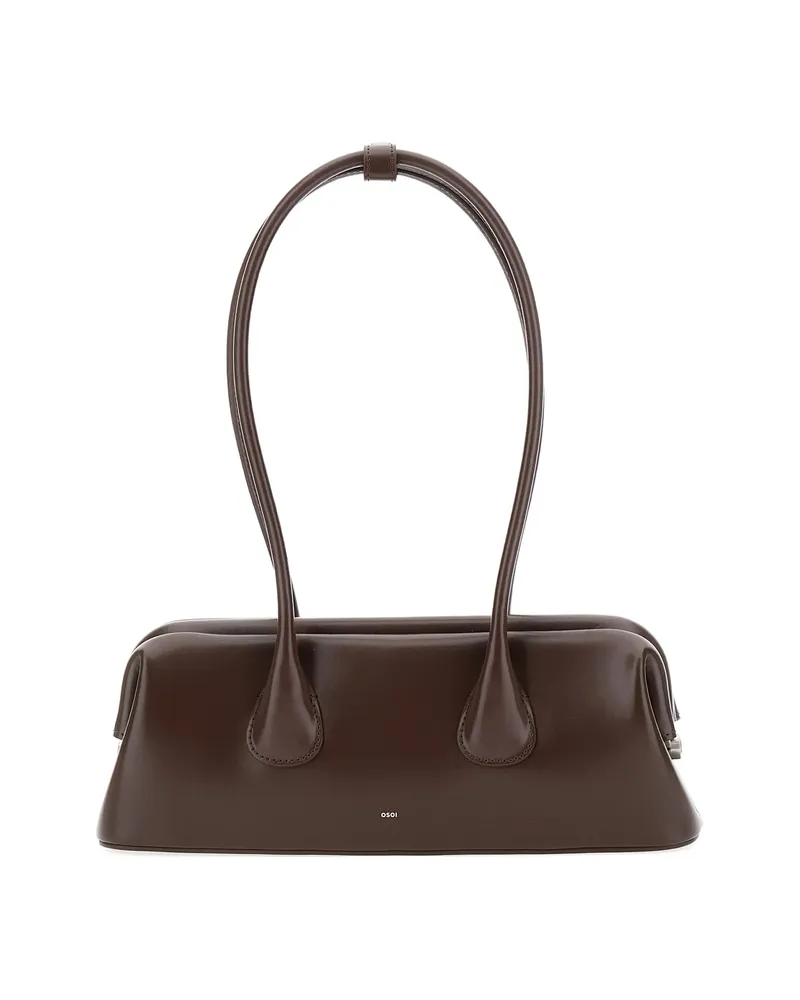 OSOI Leather Shoulder Bag Brown