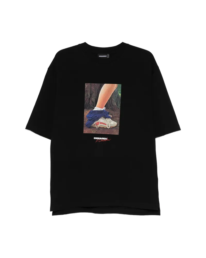 Dsquared2 Short-sleeve Crew-neck T-shirt Black