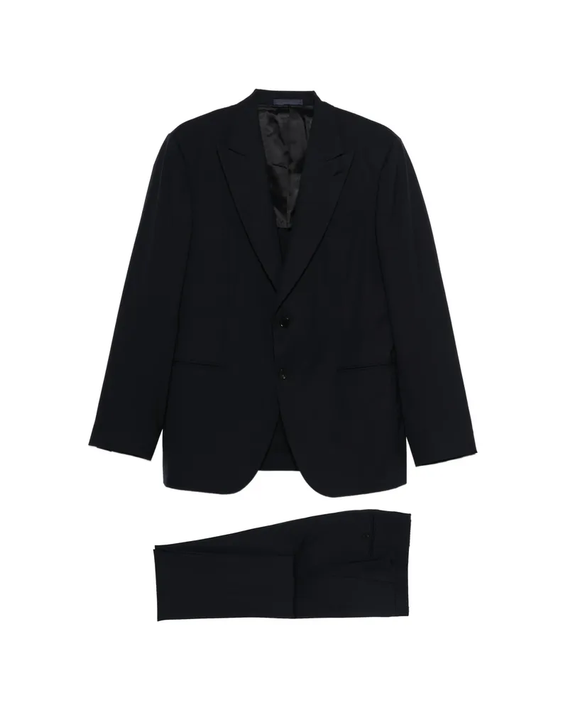 Caruso Norma Peak-lapel Suit Blue