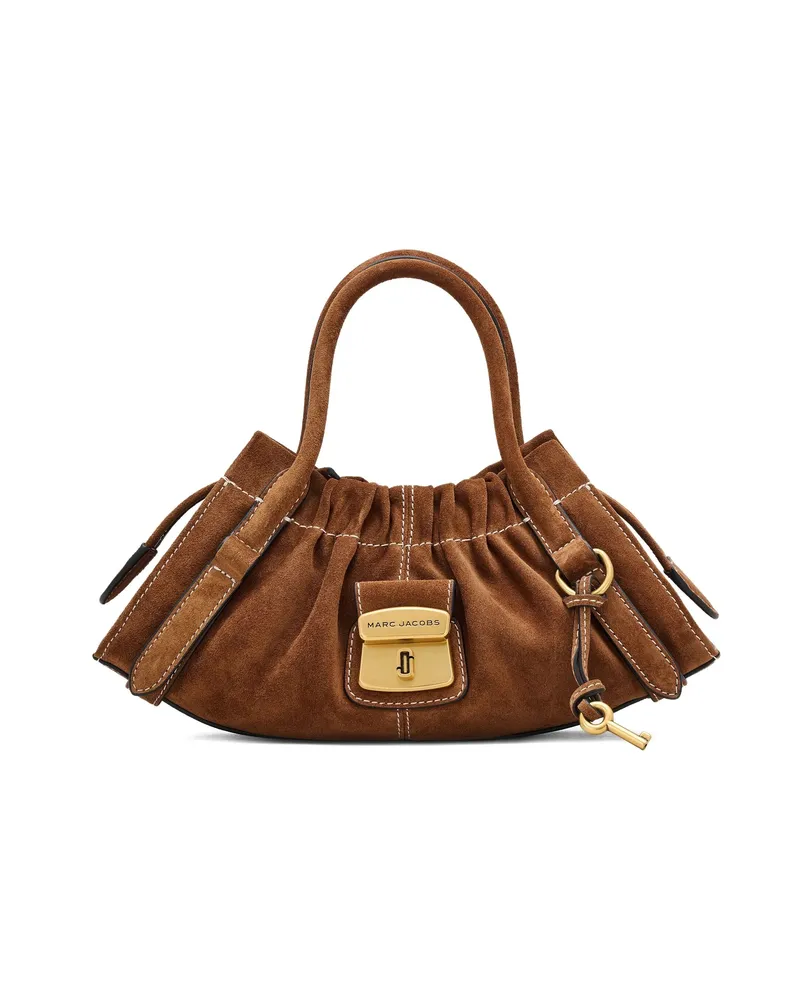Marc Jacobs Small Cristina Suede Tote Bag Brown