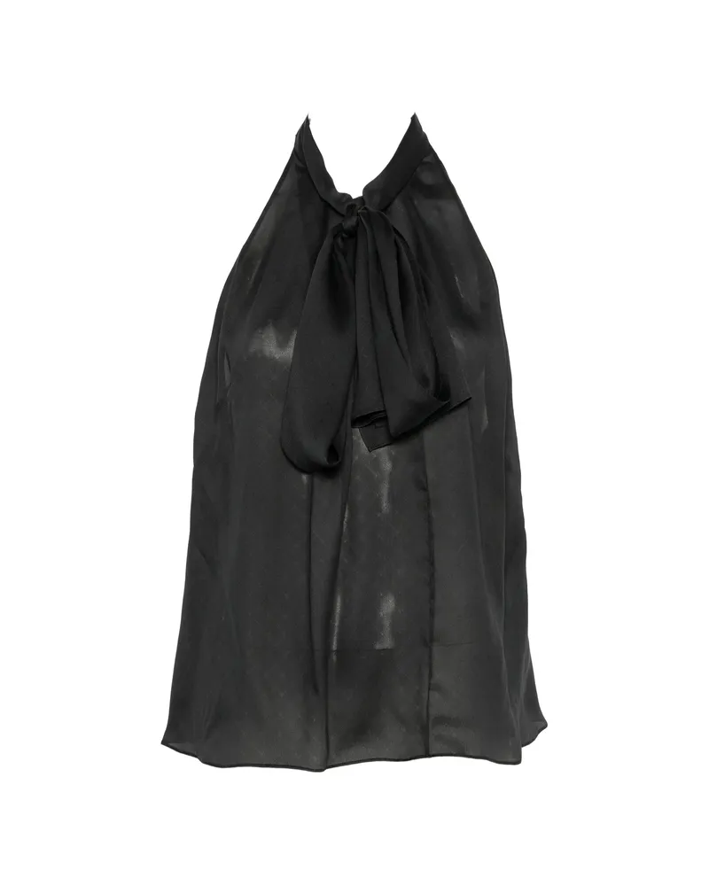 Tom Ford Patterned Halterneck Top Black