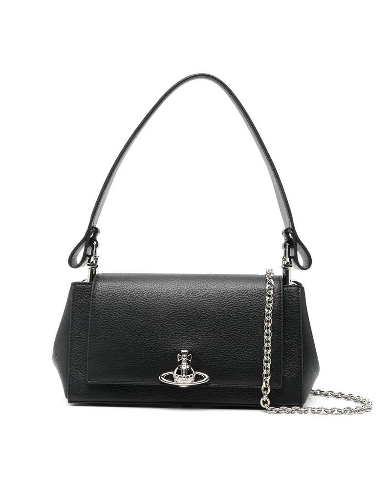 Vivienne Westwood Medium Hazel Shoulder Bag Black