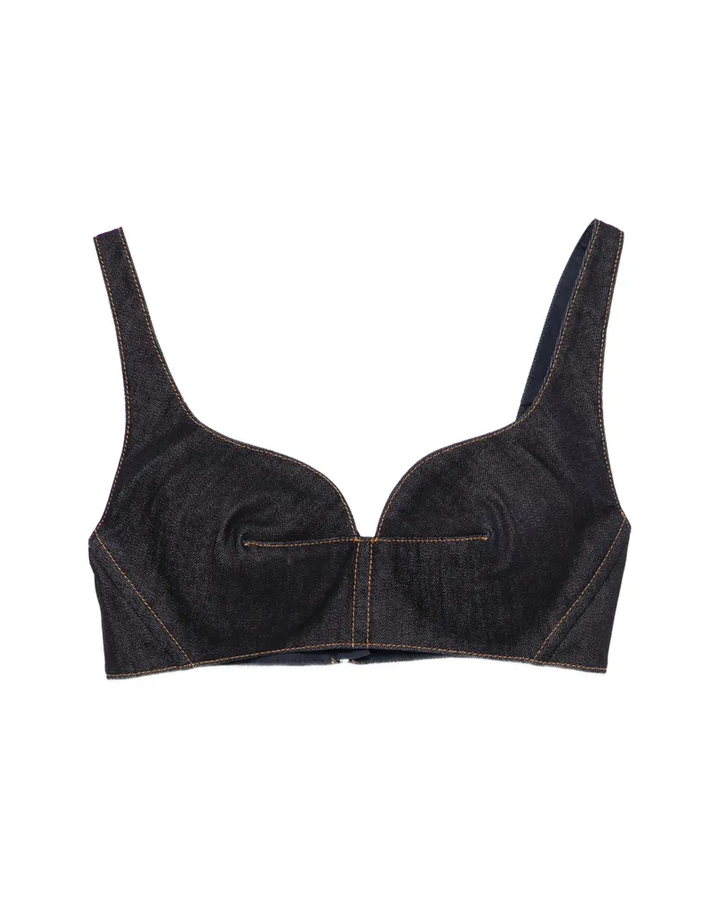 Givenchy Seam Cotton Top Blue