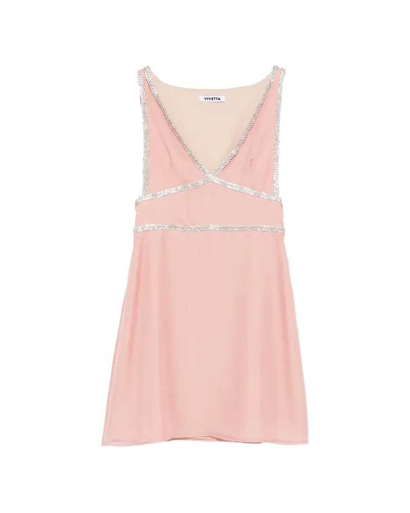 Vivetta V-neck Mini Dress Pink