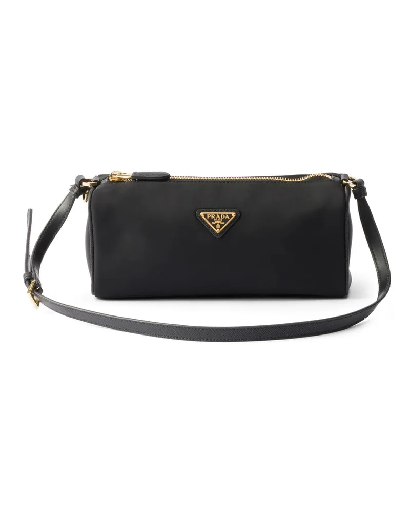 Prada Triangle Logo Pouch Black