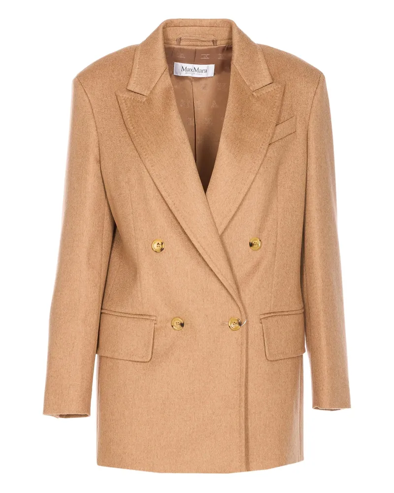 Max Mara Olimpia Double-breasted Blazer Brown