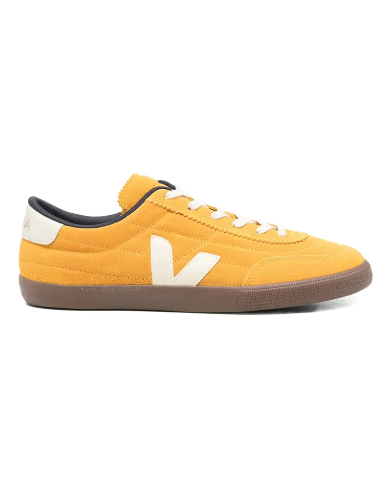 VEJA Panenka Logo-detail Suede Sneakers Yellow