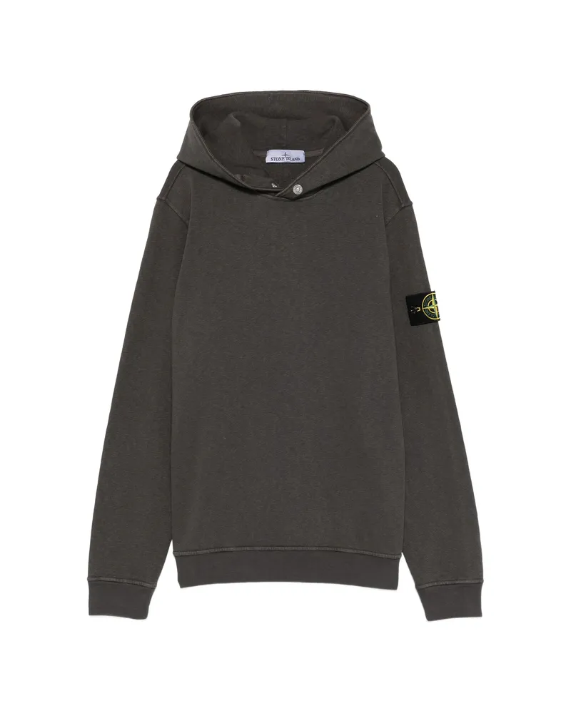 Stone Island Button Hoodie Grey