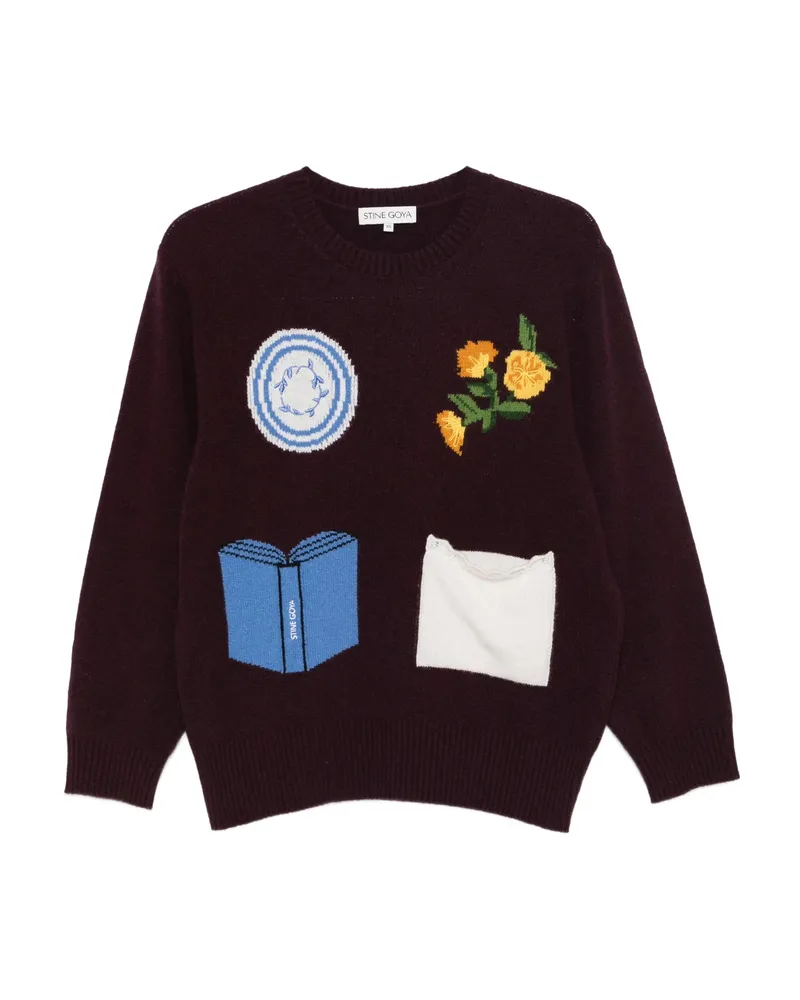 Stine Goya Crew-neck Sweater Purple