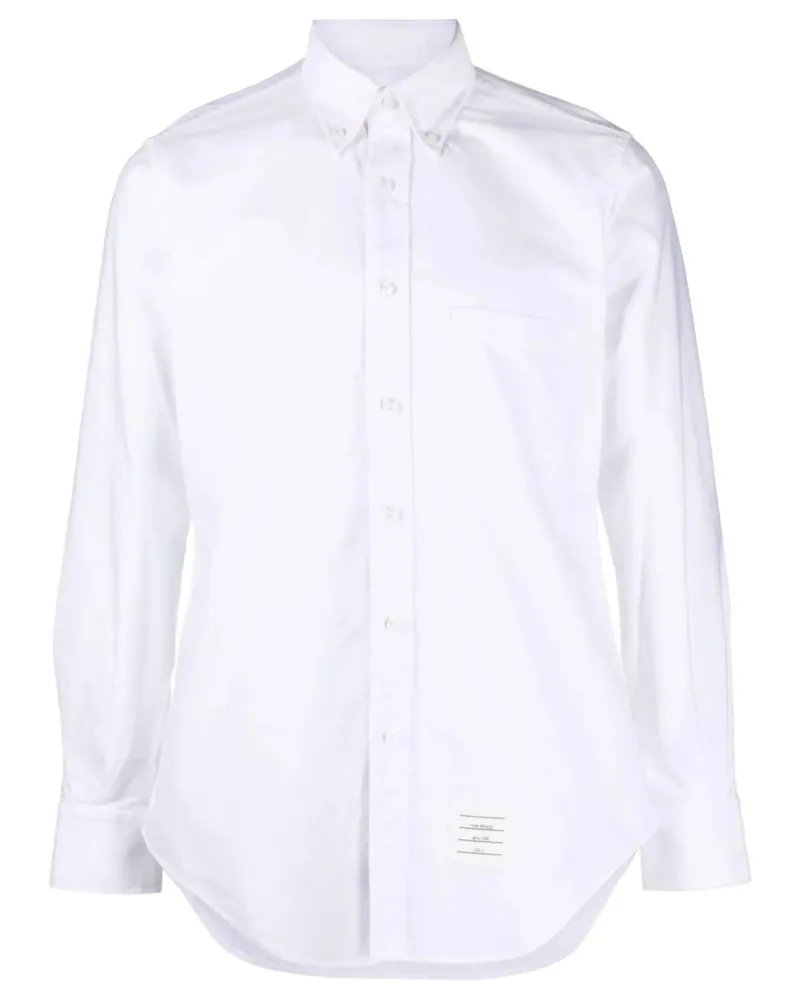 Thom Browne Button-up Cotton Shirt White